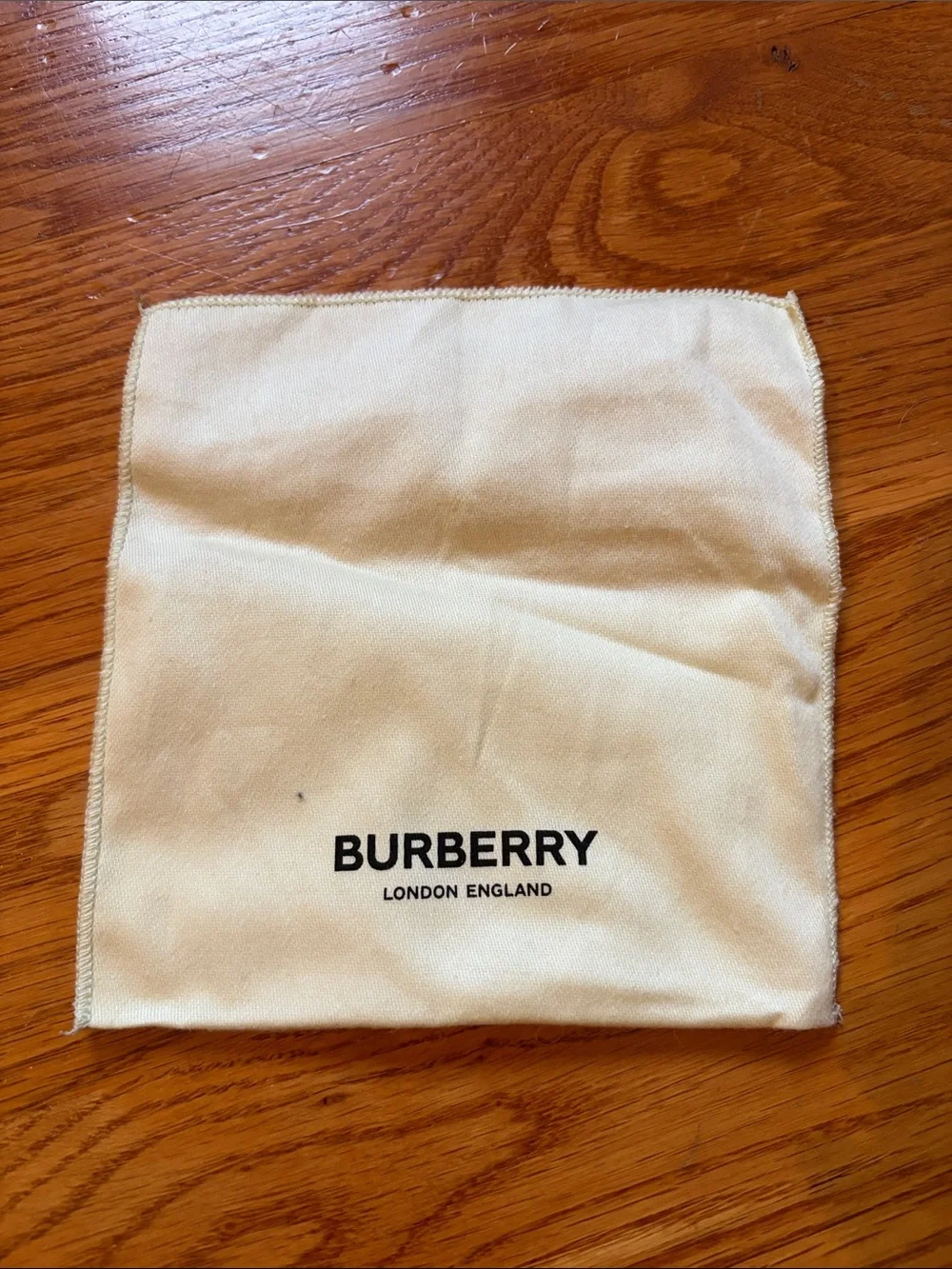 Never used! Brand New! Burberry Black Leather Card & Key Sleeve with Gold Logo